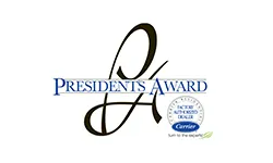 President's Award logo featuring the letters PA,