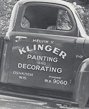 M.V. Klinger old truck door