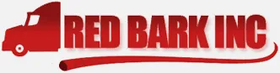 Red logo with a red semi-truck icon, "RED BARK INC," and a red curved line.