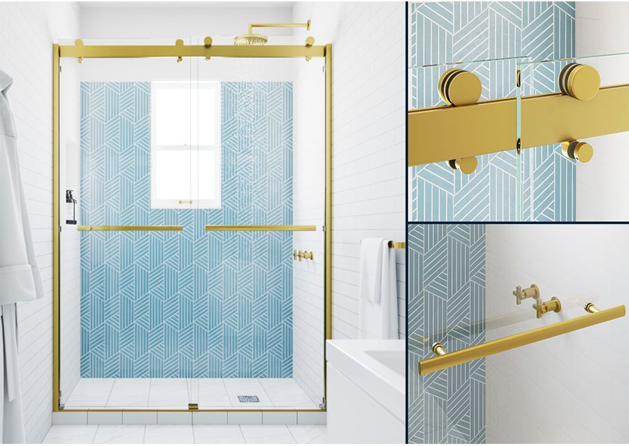 mara - light blue- gold handle