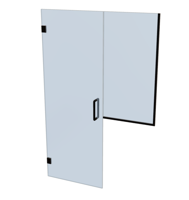 shower - door and knee panel