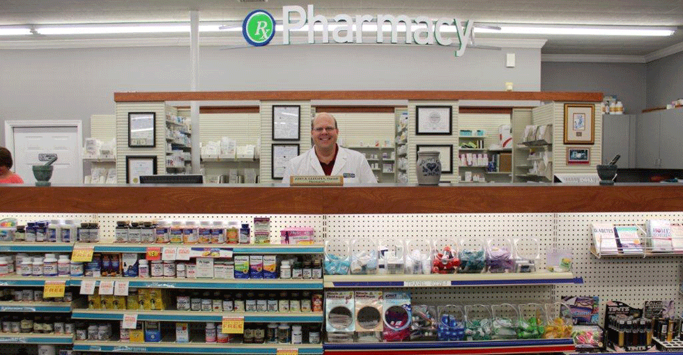 Pharmacist in pharmacy