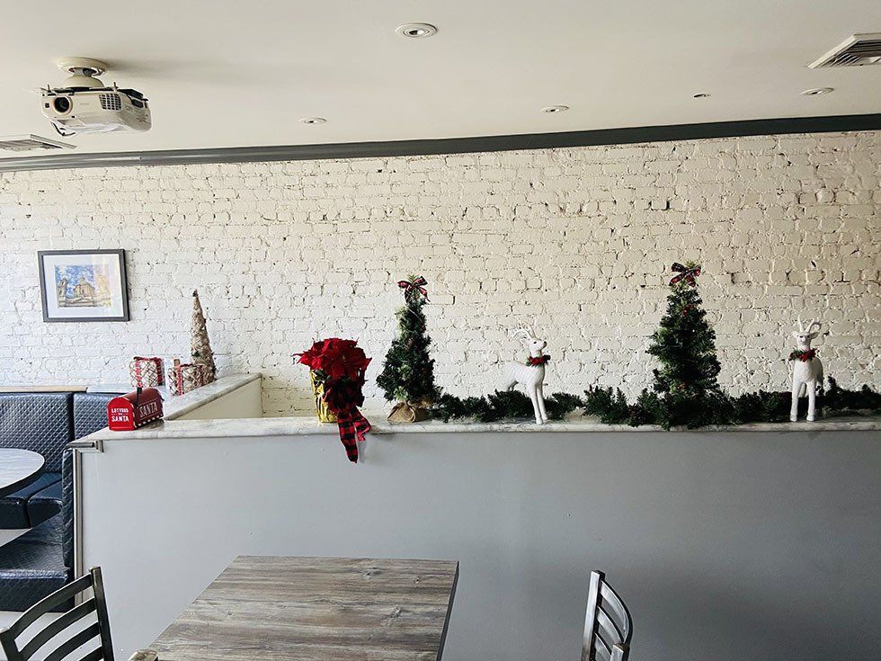 Inside Valentina's Restorante