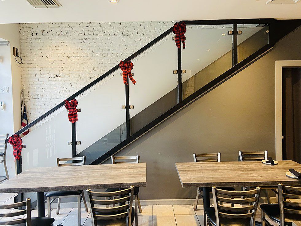 Inside Valentina's Restorante