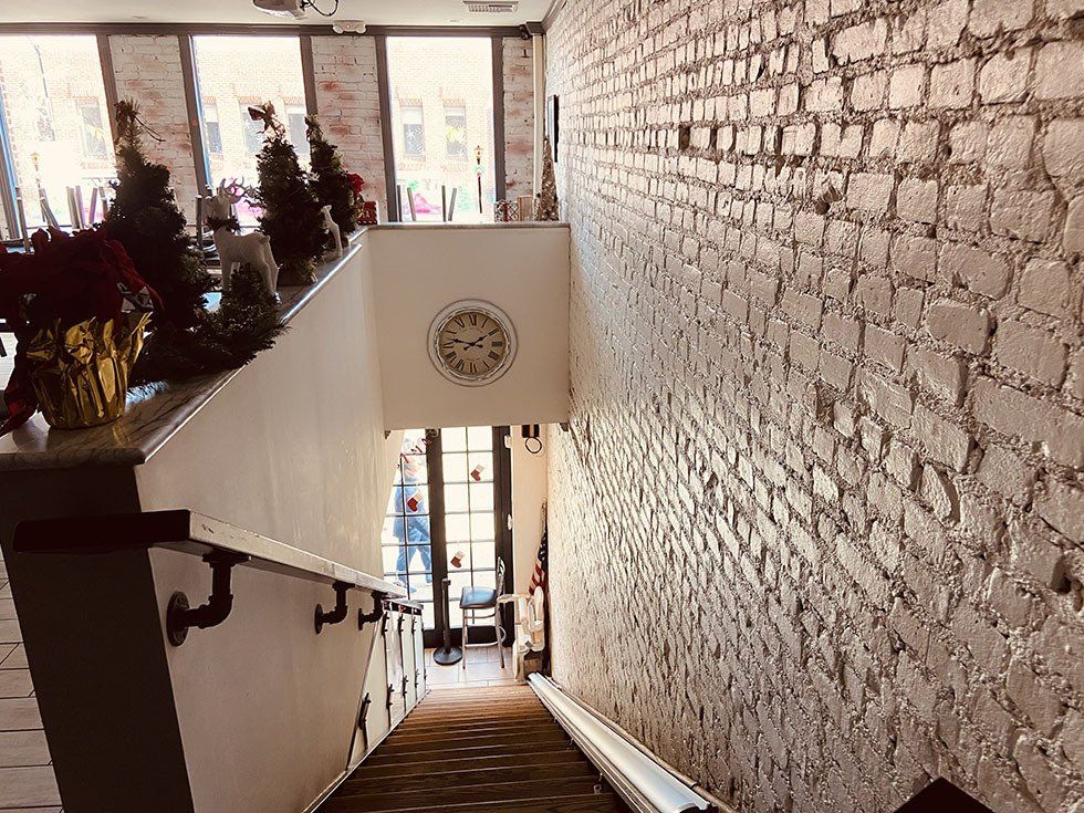 Inside Valentina's Restorante