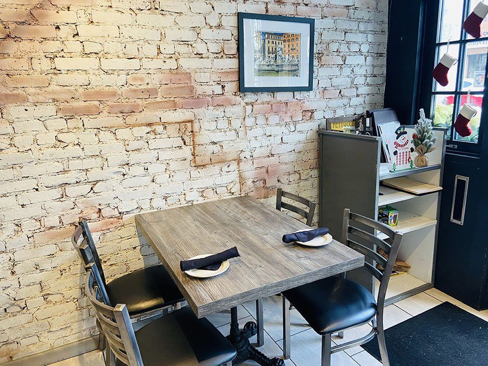 Inside Valentina's Restorante