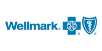 A blue dental logo with a tooth in the middle.