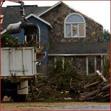 Storm damaged property
