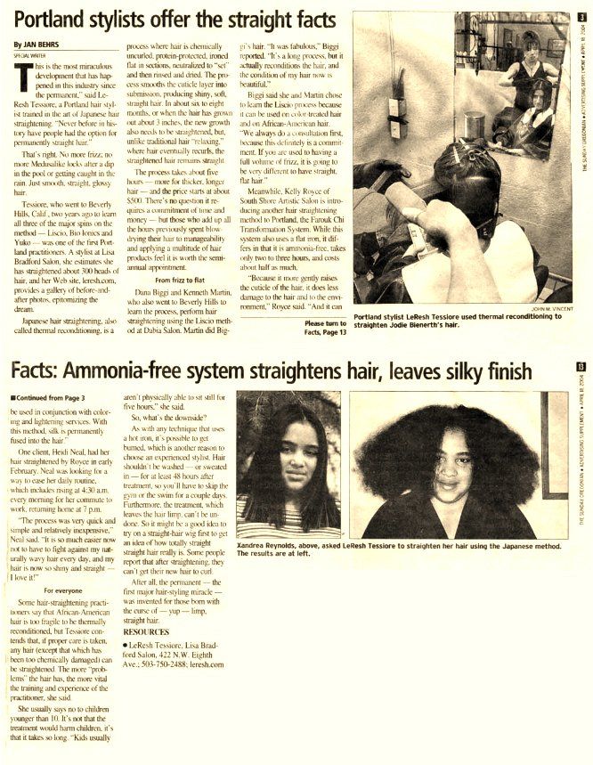 La LeResh on newspaper