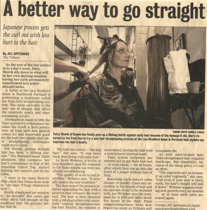 La LeResh on newspaper