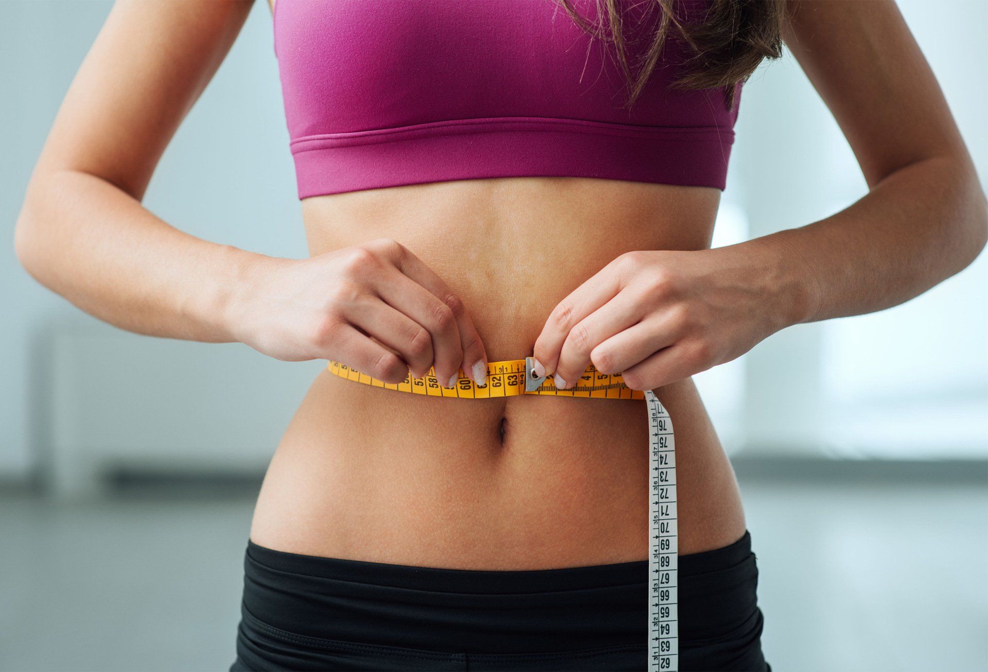 Girl with meter ribbon