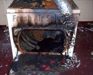 Fire Damaged Dryer