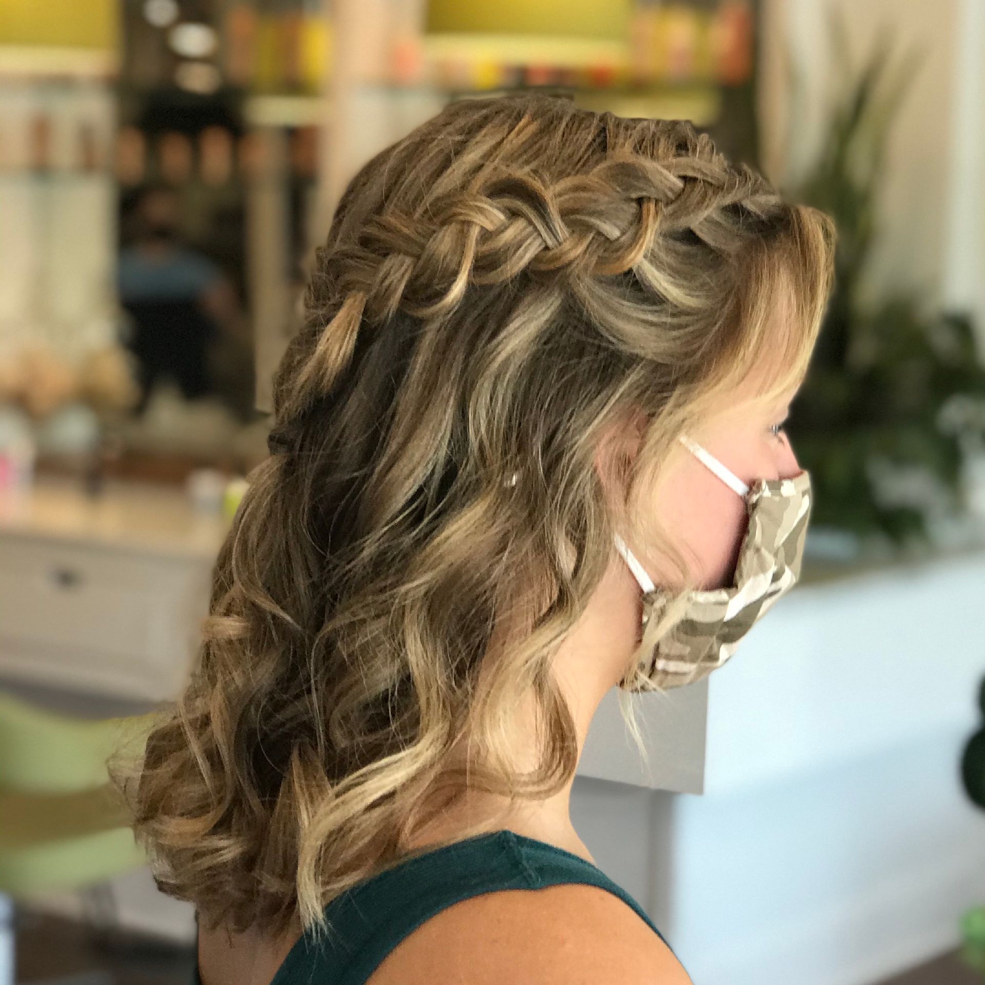 beautiful long curly hair