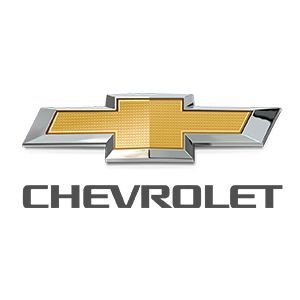 Chevrolet logo with gold bowtie emblem and gray text on a white background
