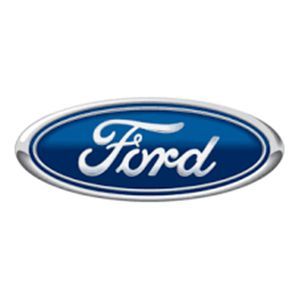 Ford blue oval logo with white script text