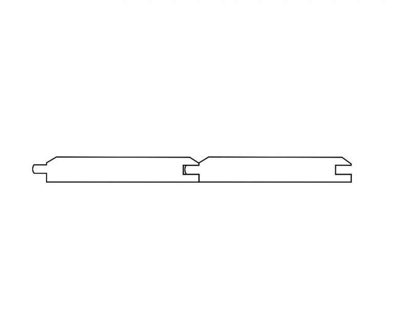 A black and white drawing of a wooden plank on a white background.