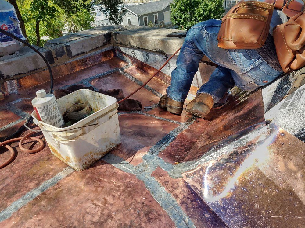 Slate Tile Roofers Work