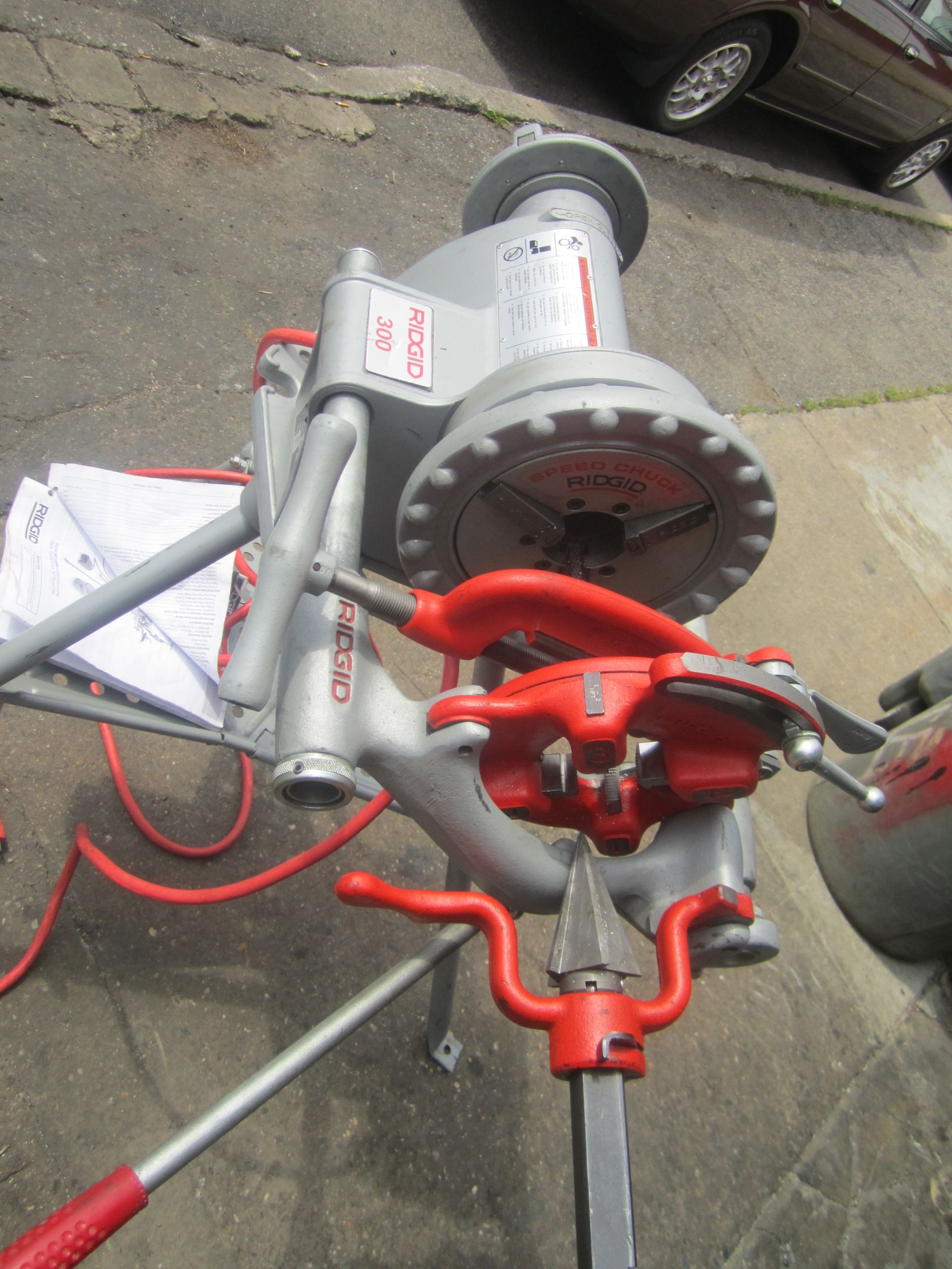 A machine that has the word ridgid on it