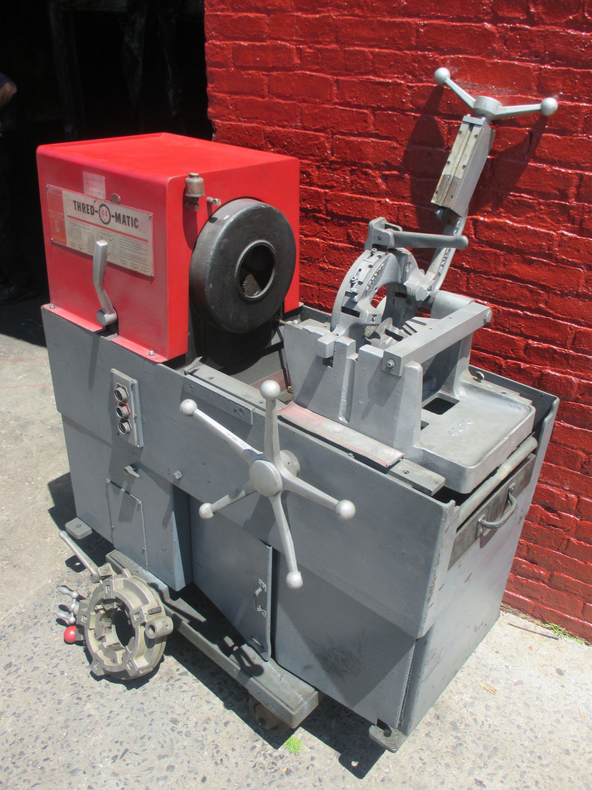 A machine with a red box that says ' mc hawk ' on it