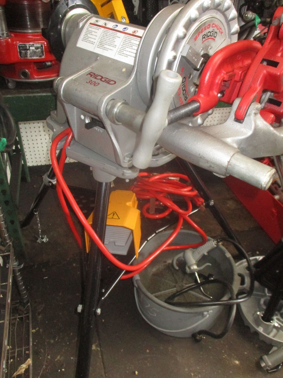 A machine that has the word ridgid on it