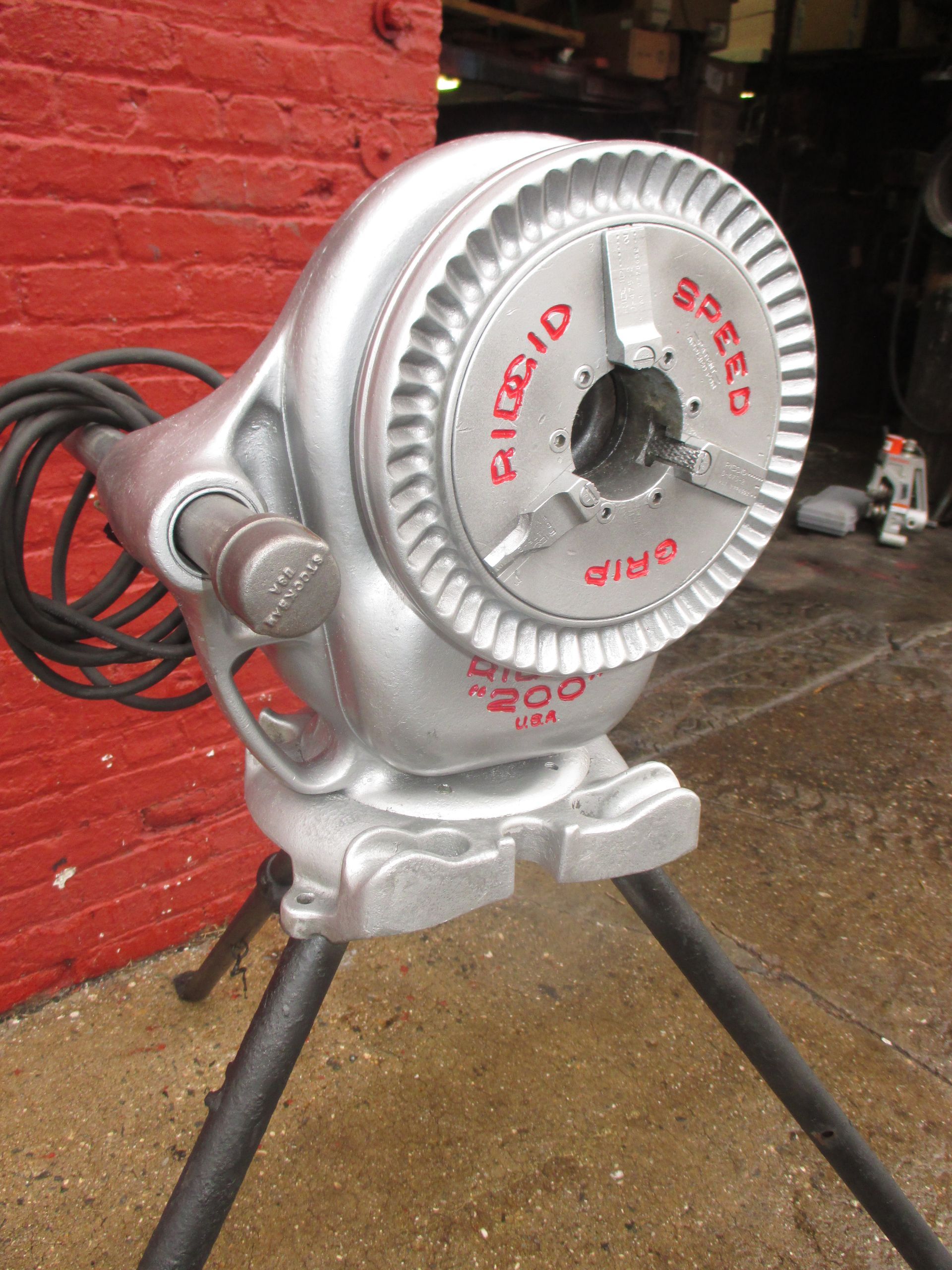 A machine that has the word ridgid on it