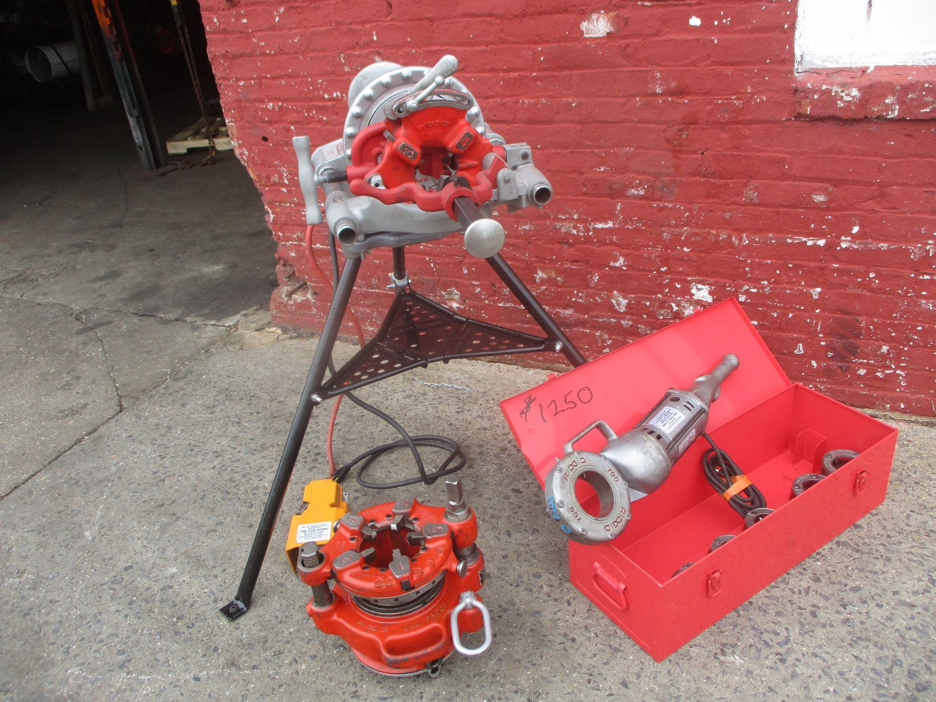 A red toolbox with the number 460 on it