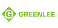 A green and white logo for greenlee on a white background.