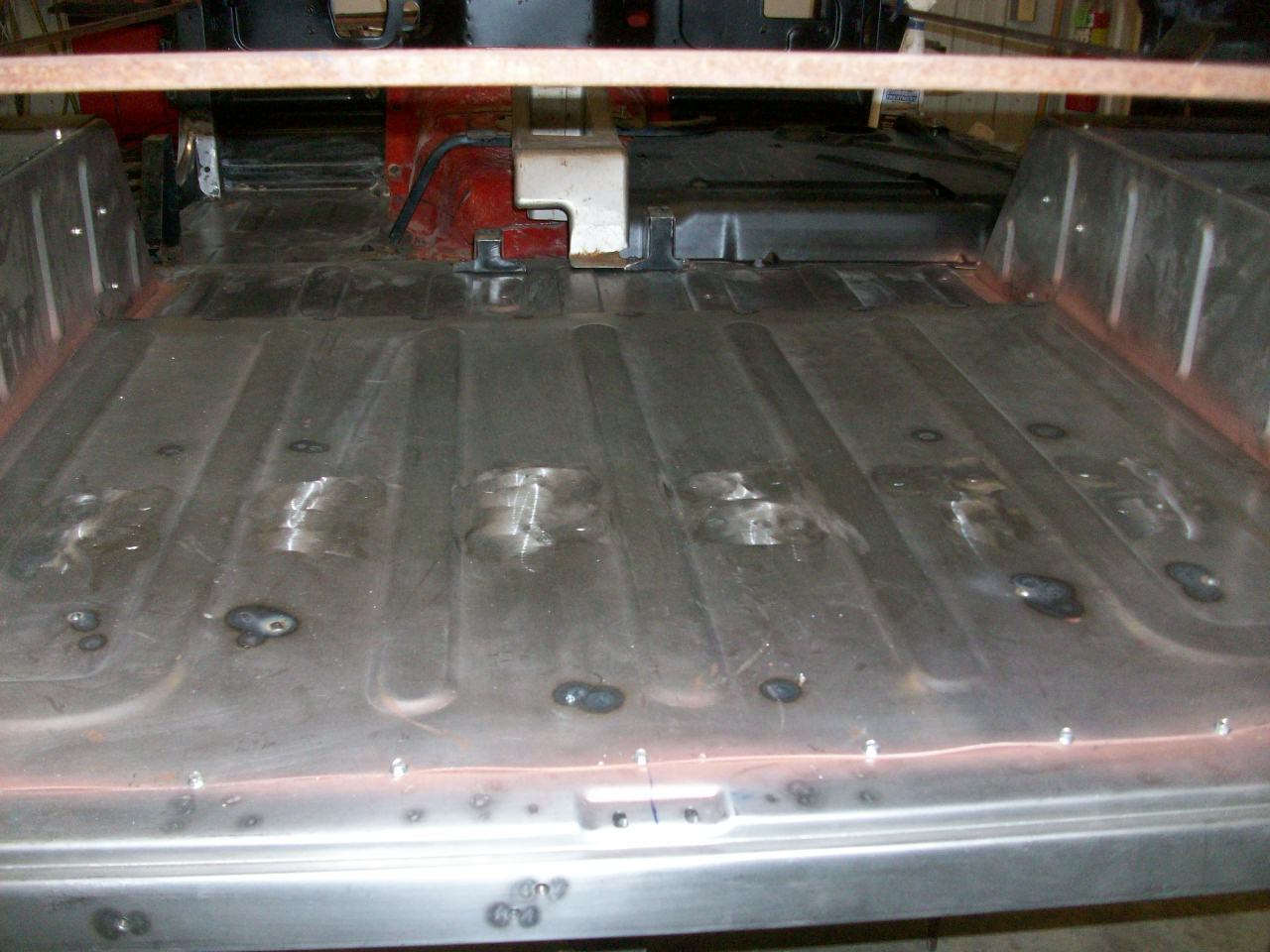 Vehicle part under repair