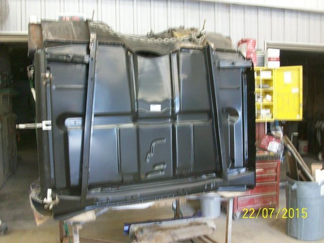 black metal car part