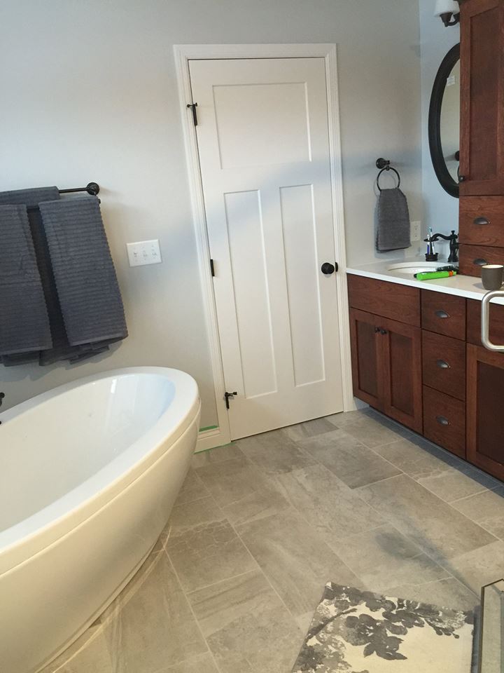 Bathroom remodeling project