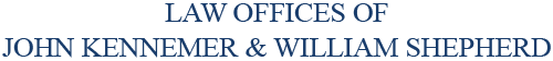 Law Offices of John Kennemer & William Shepherd logo