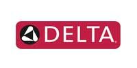 Delta logo: red rectangle with rounded corners, white