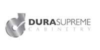 Dura Supreme Cabinetry logo: metallic gray