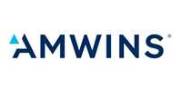 AMWINS logo in dark blue with a teal triangle and registered trademark symbol.