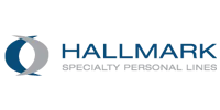 Hallmark Specialty Personal Lines logo: blue and gray circular design with text to the right.