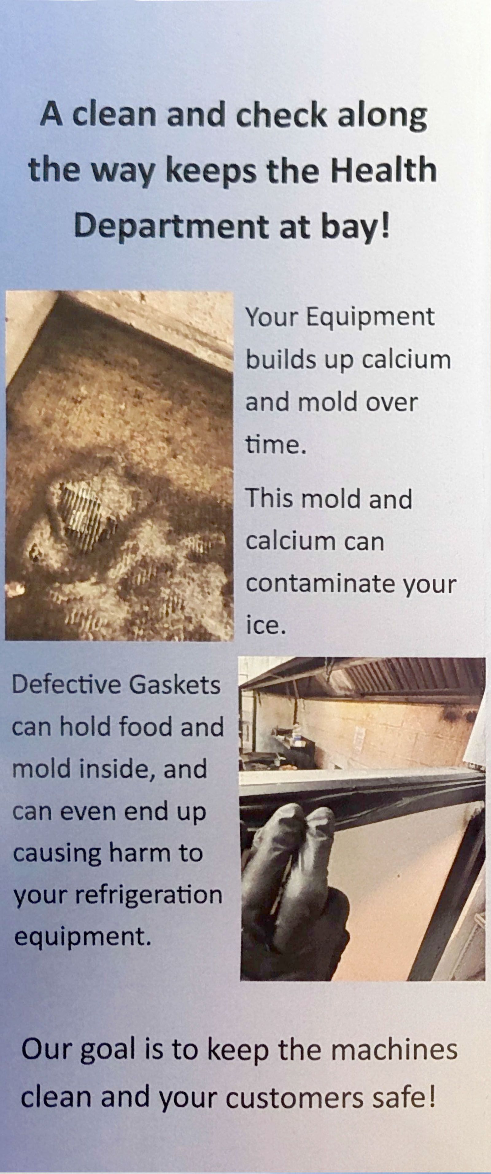 Miller's Refrigeration Inc's maintenance flyer page 2