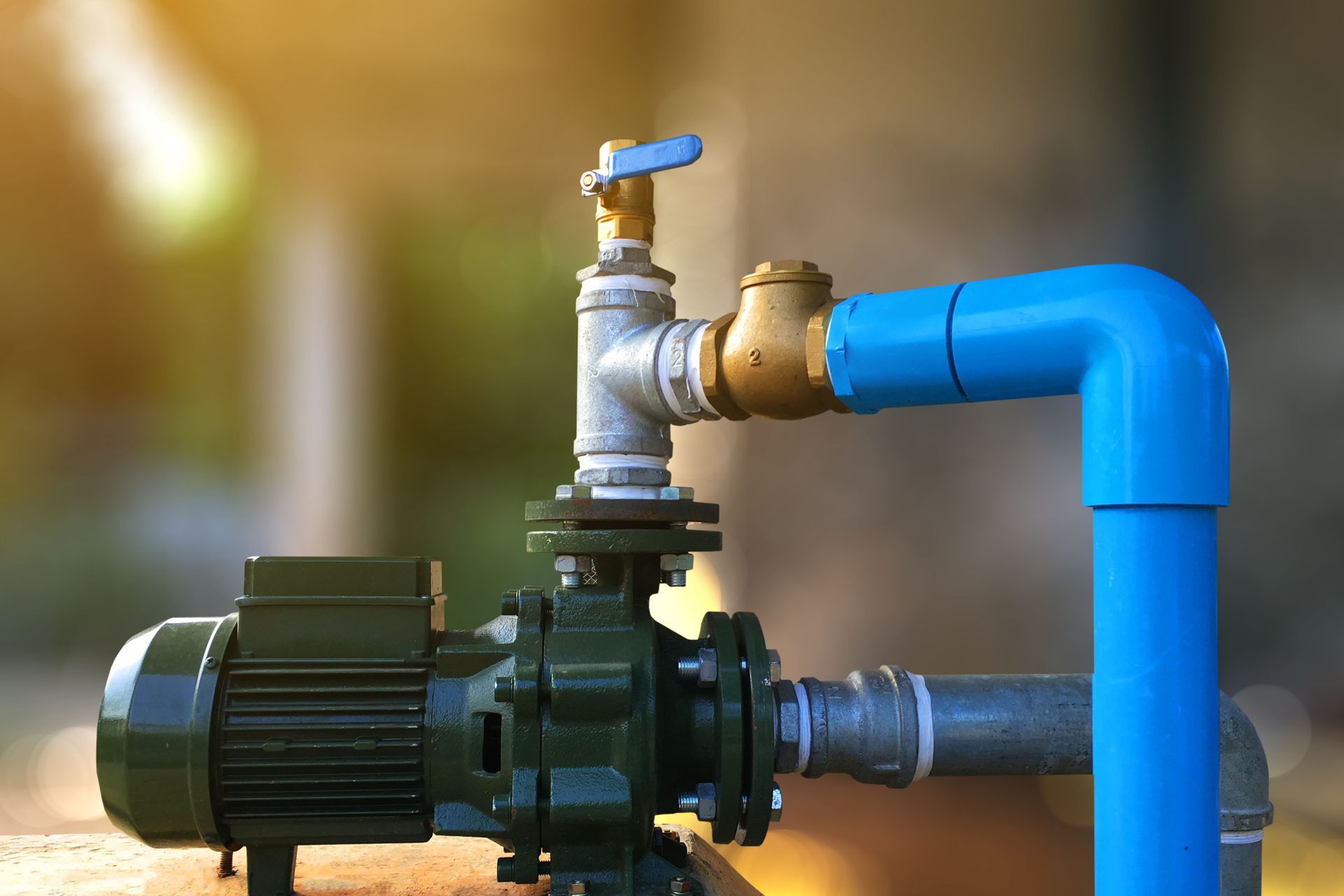 water pump installation