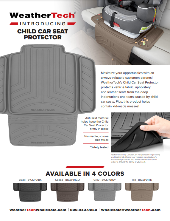 WeatherTech Introducing Child Car Seat Protector