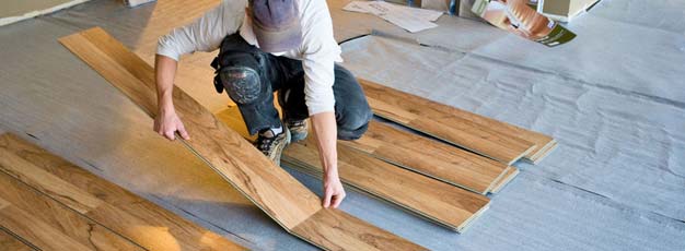 Hardwood floor installation