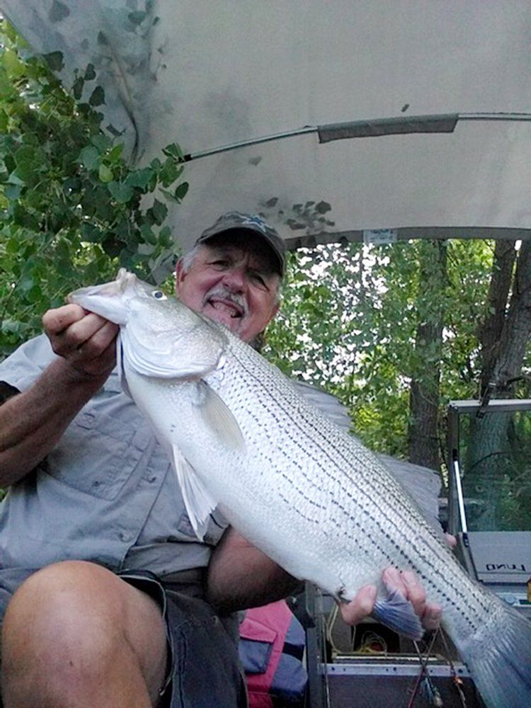 A man who caught a big fish