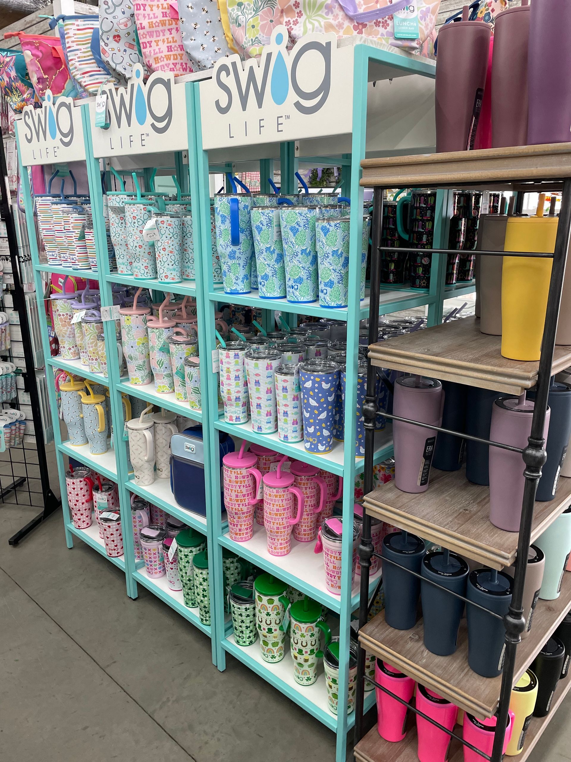 Southern Charm Garden Center in Franklin Inside store mugs of all sizes