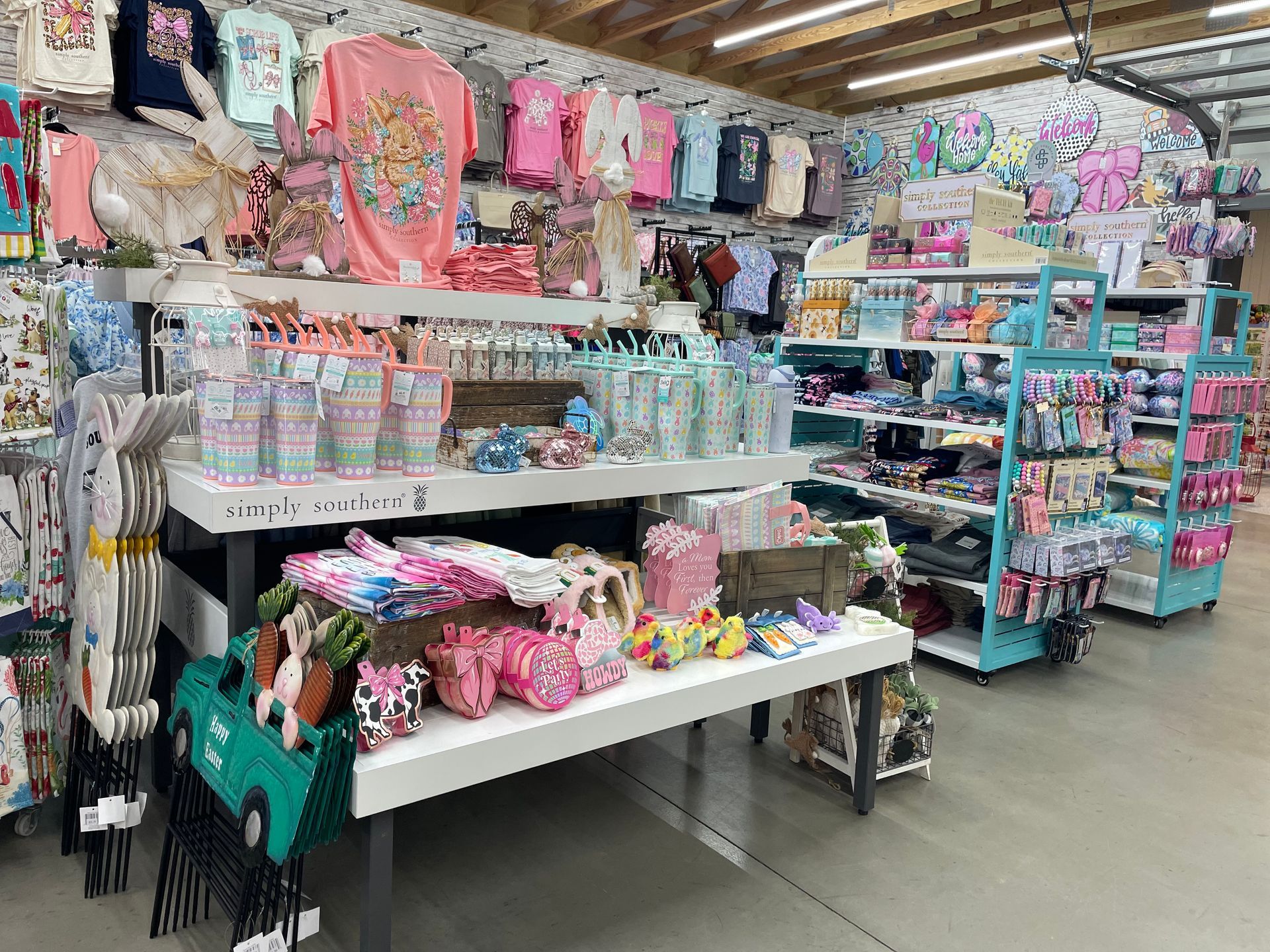 A store filled with lots of clothes and toys.