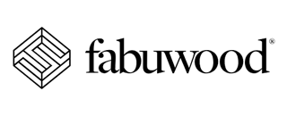 Logo of Fabuwood: a geometric emblem and the brand name in a serif font.