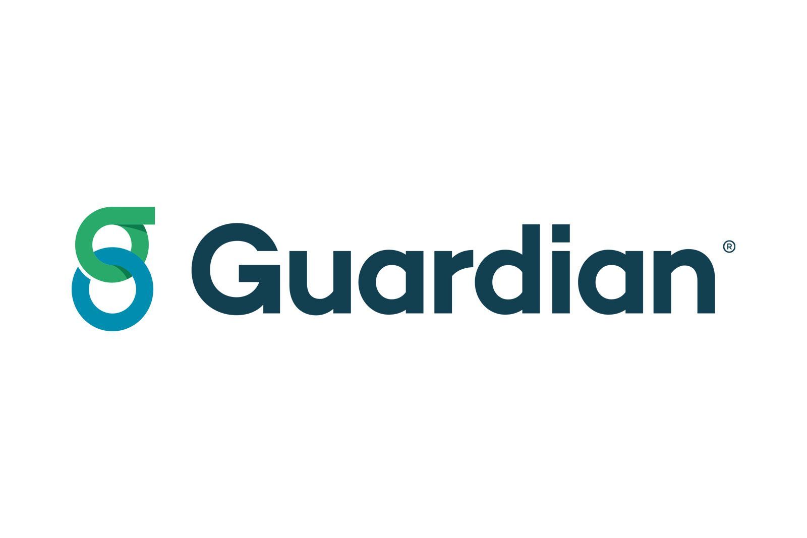 The guardian logo is blue and green on a white background.