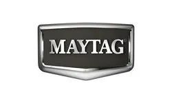 Maytag logo: black rectangle with silver border and