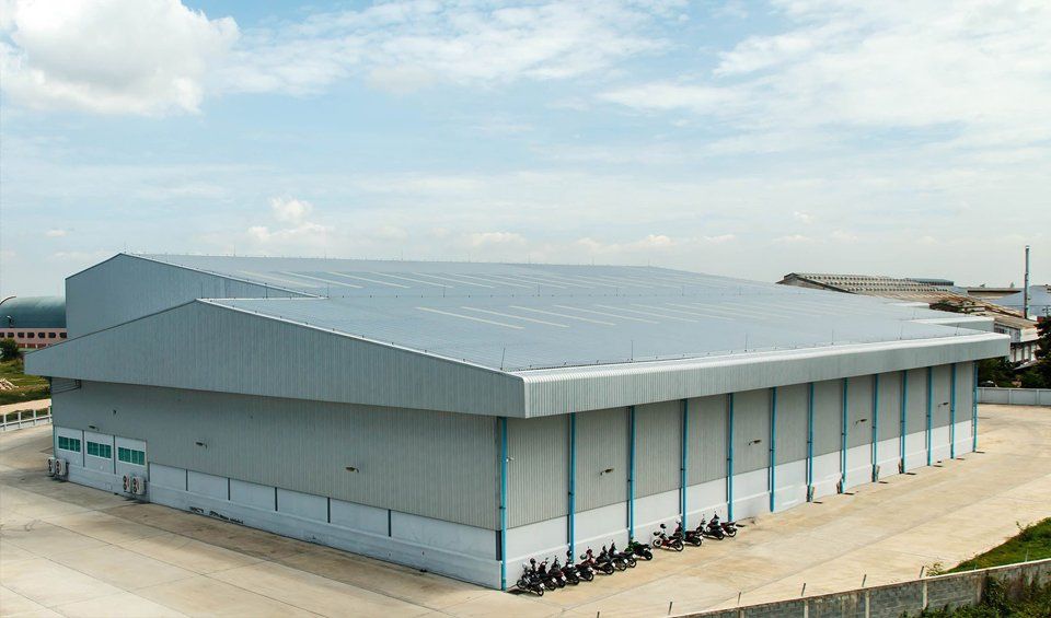 commercial facility with metal roof