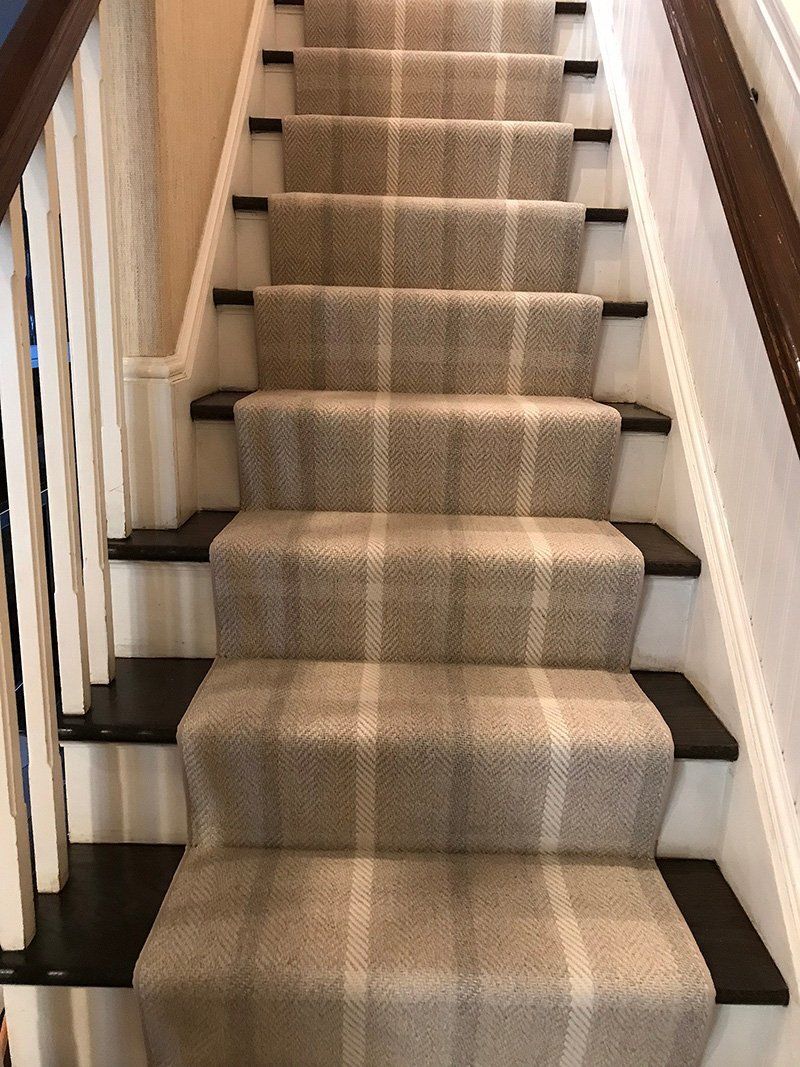 Stairs with a beautiful carpet