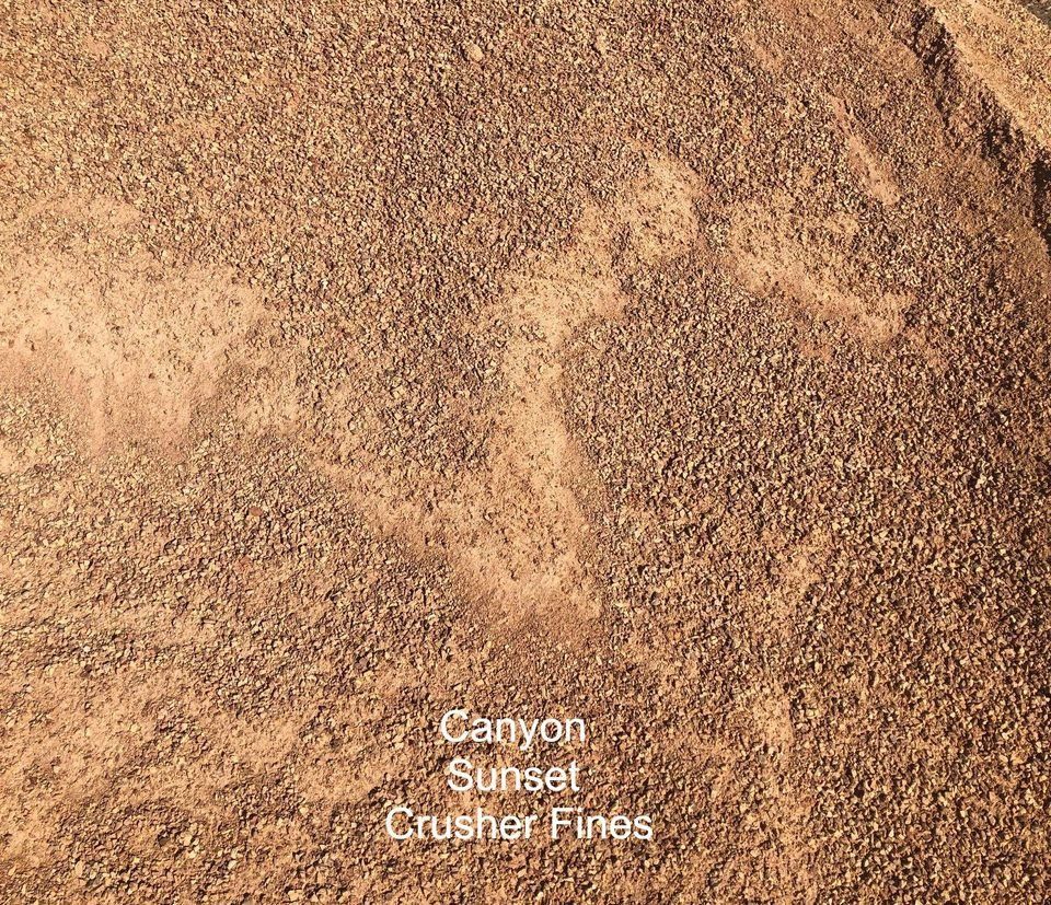 Canyon sunset crusher fines