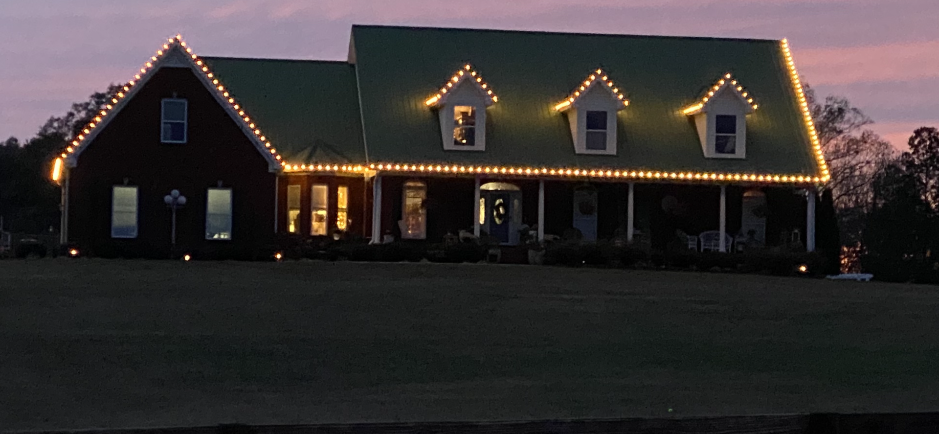 Holiday lights and decorations