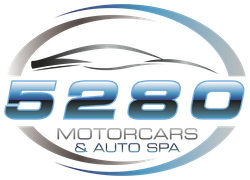 6280 Auto Spa logo with blue and gray text and a stylized car outline